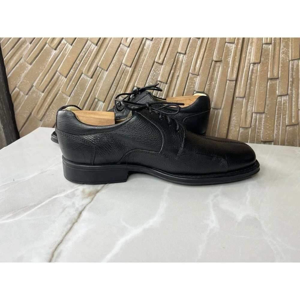 Studio Belvedere Bay Bridge Mens Black Oxford Casual Shoes 9.5 EEE Extra Wide